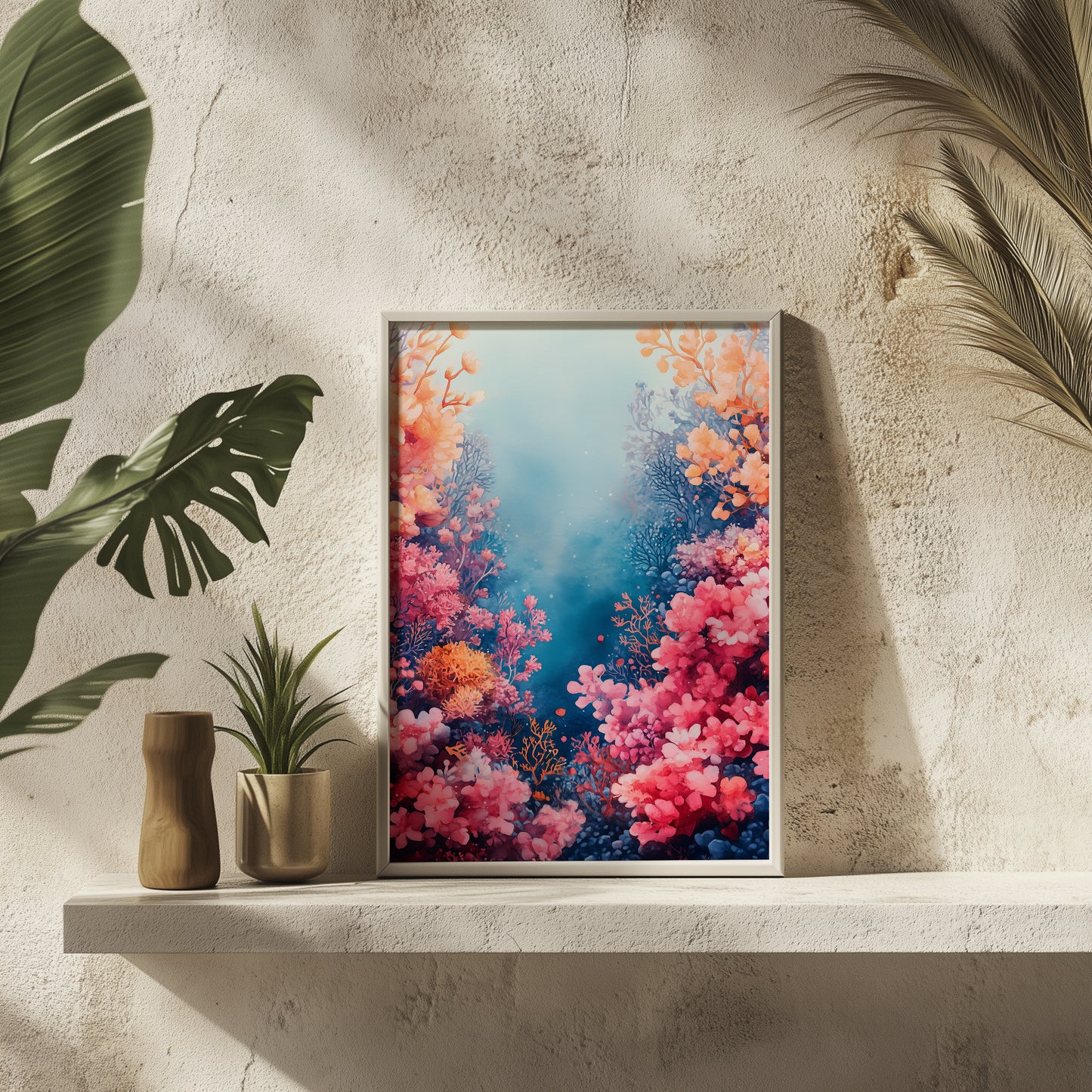 Ocean Bloom Coral Reef Print