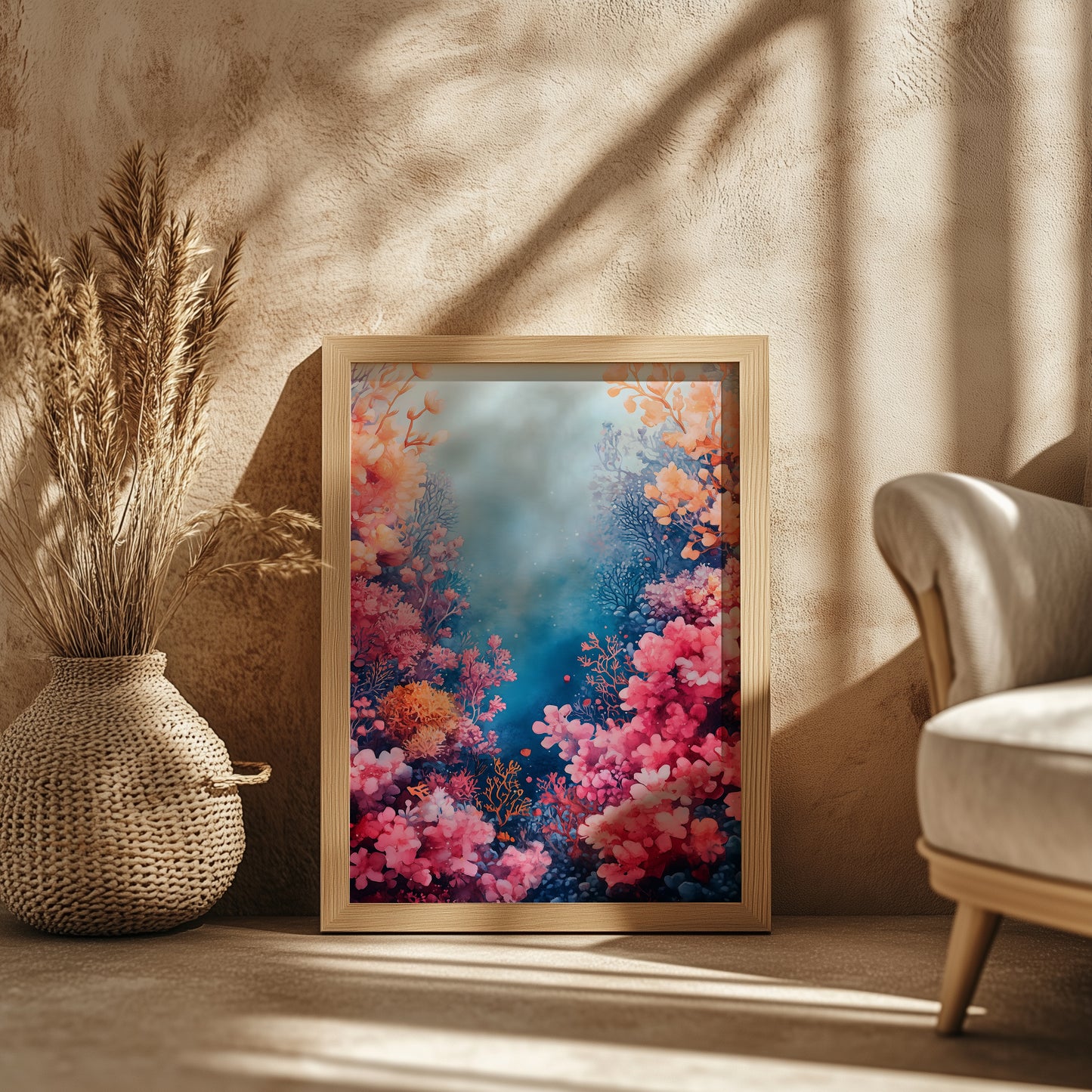 Ocean Bloom Coral Reef Print