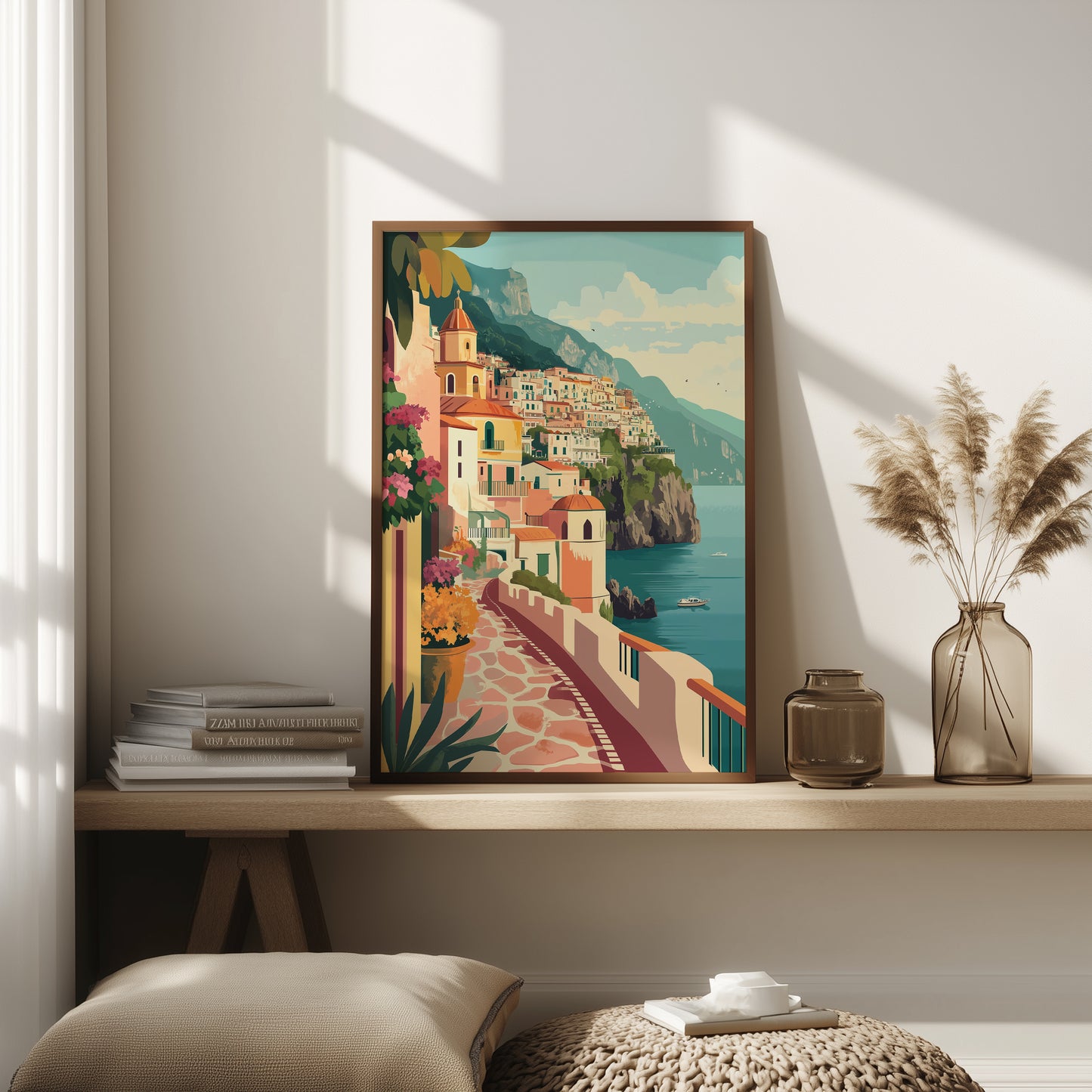 Amalfi Coast Walkway Print