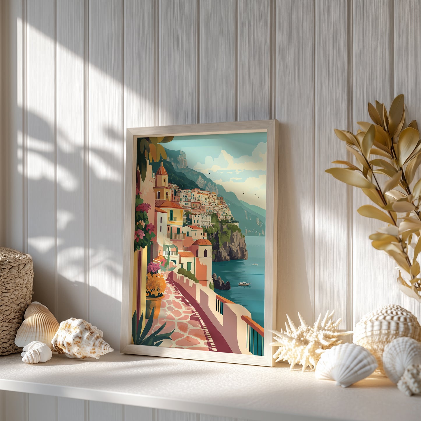 Amalfi Coast Walkway Print