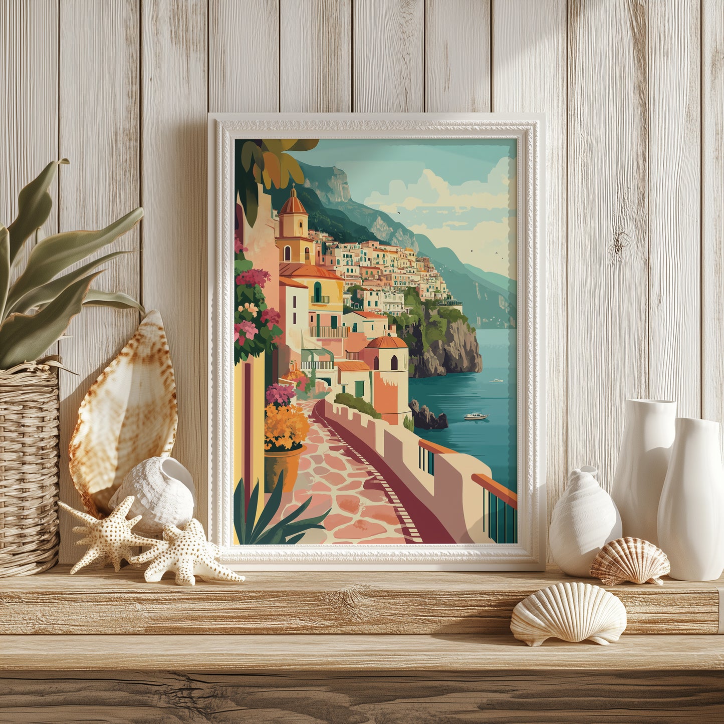 Amalfi Coast Walkway Print