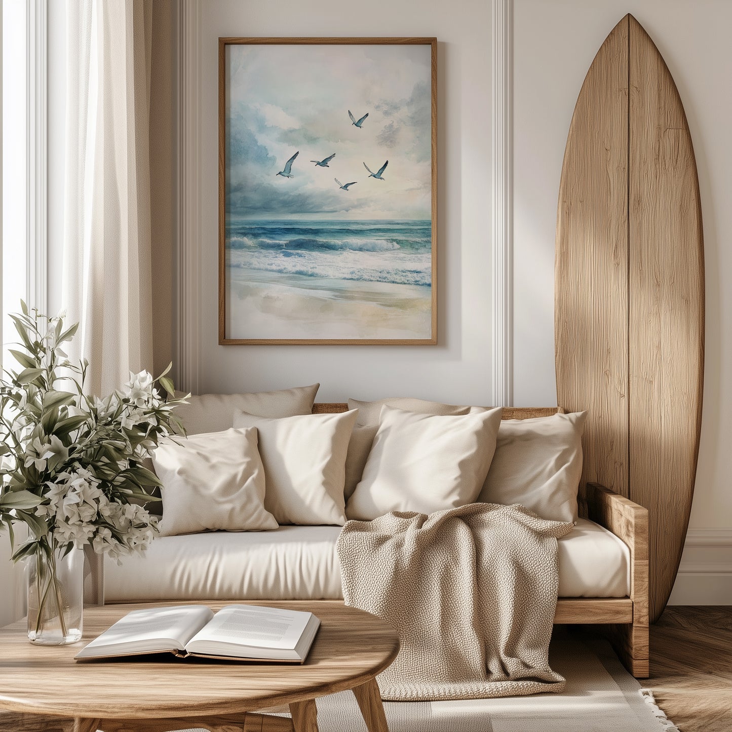 Flying Free Coastal Wall Art Print