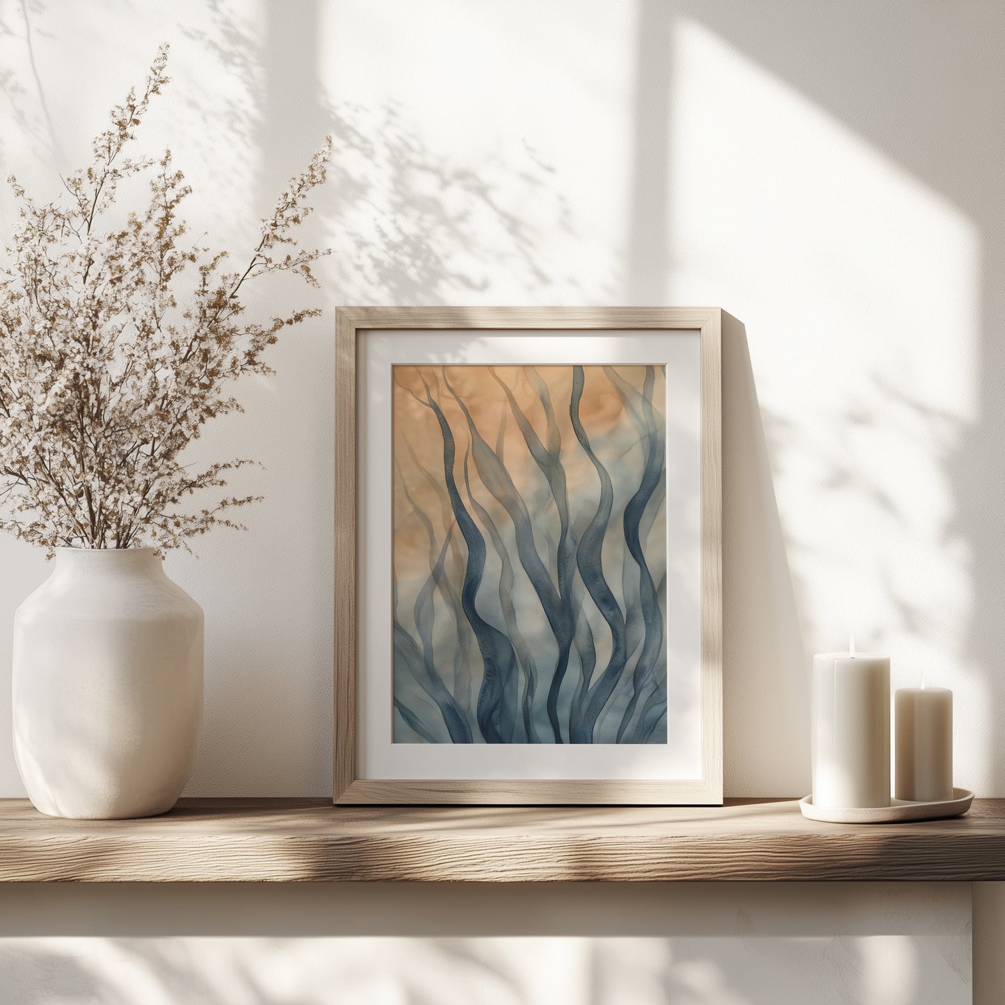 Abstract Ocean Kelp Wall Art Print