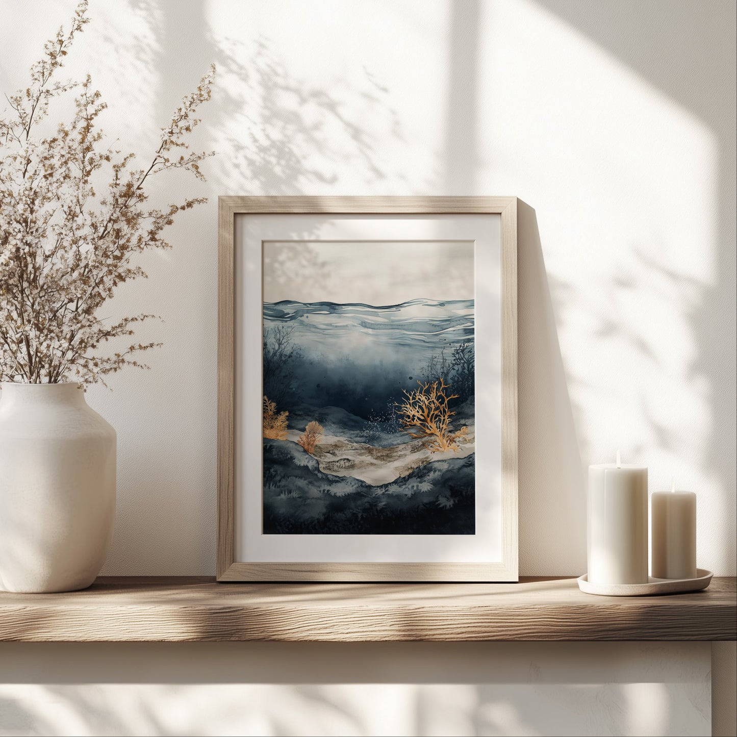 Underwater Coral Reef Wall Art Print