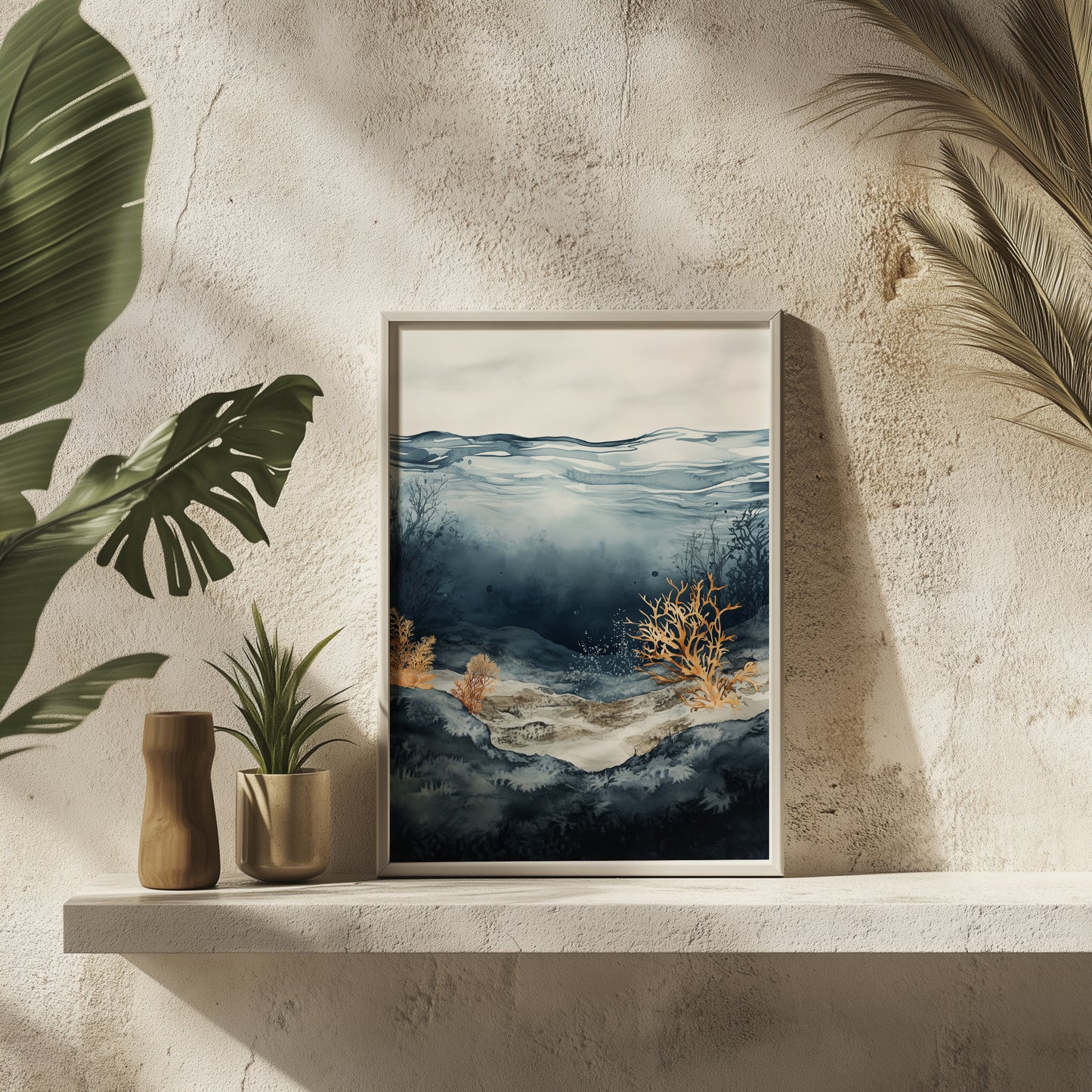 Underwater Coral Reef Wall Art Print