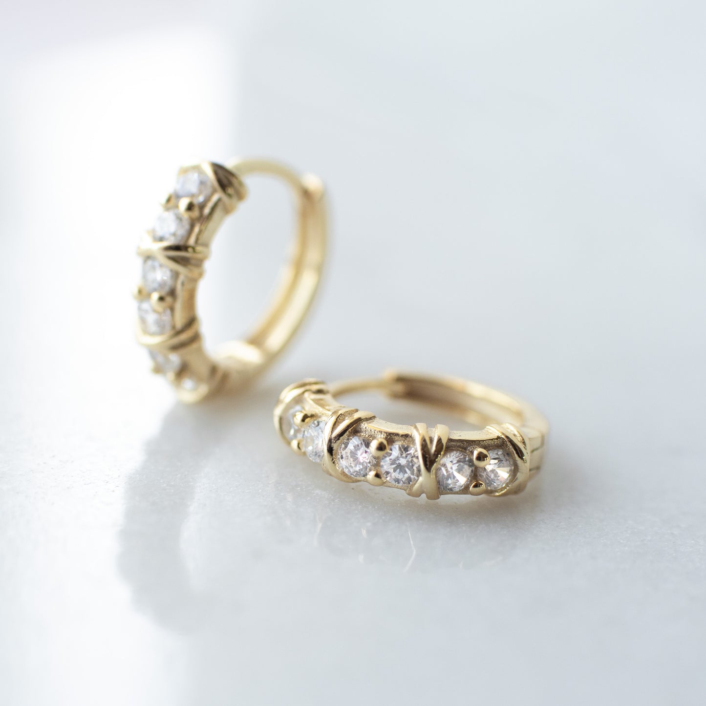 Lana huggie hoops in gold