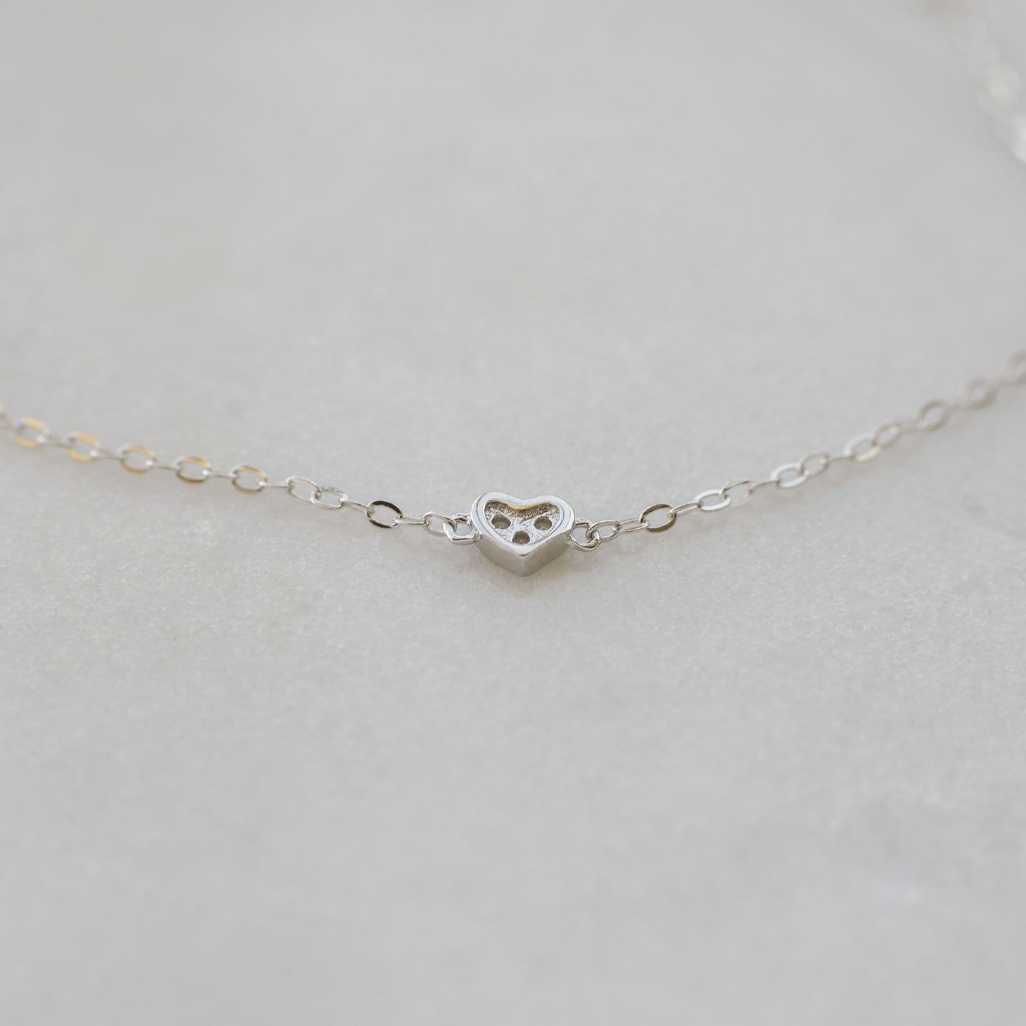 Dainty Silver Triple Heart Bracelet