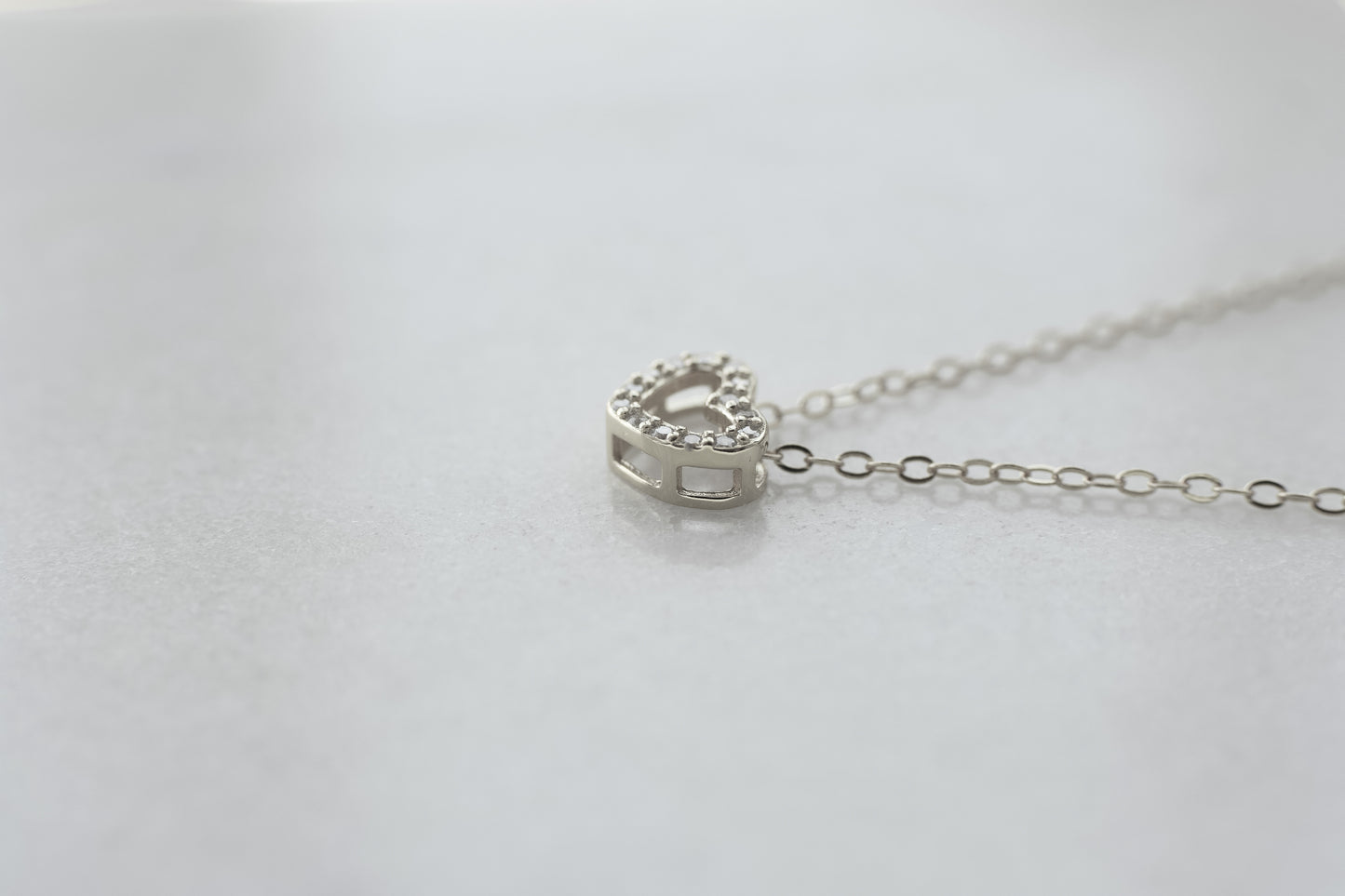 Dainty Silver Heart Necklace