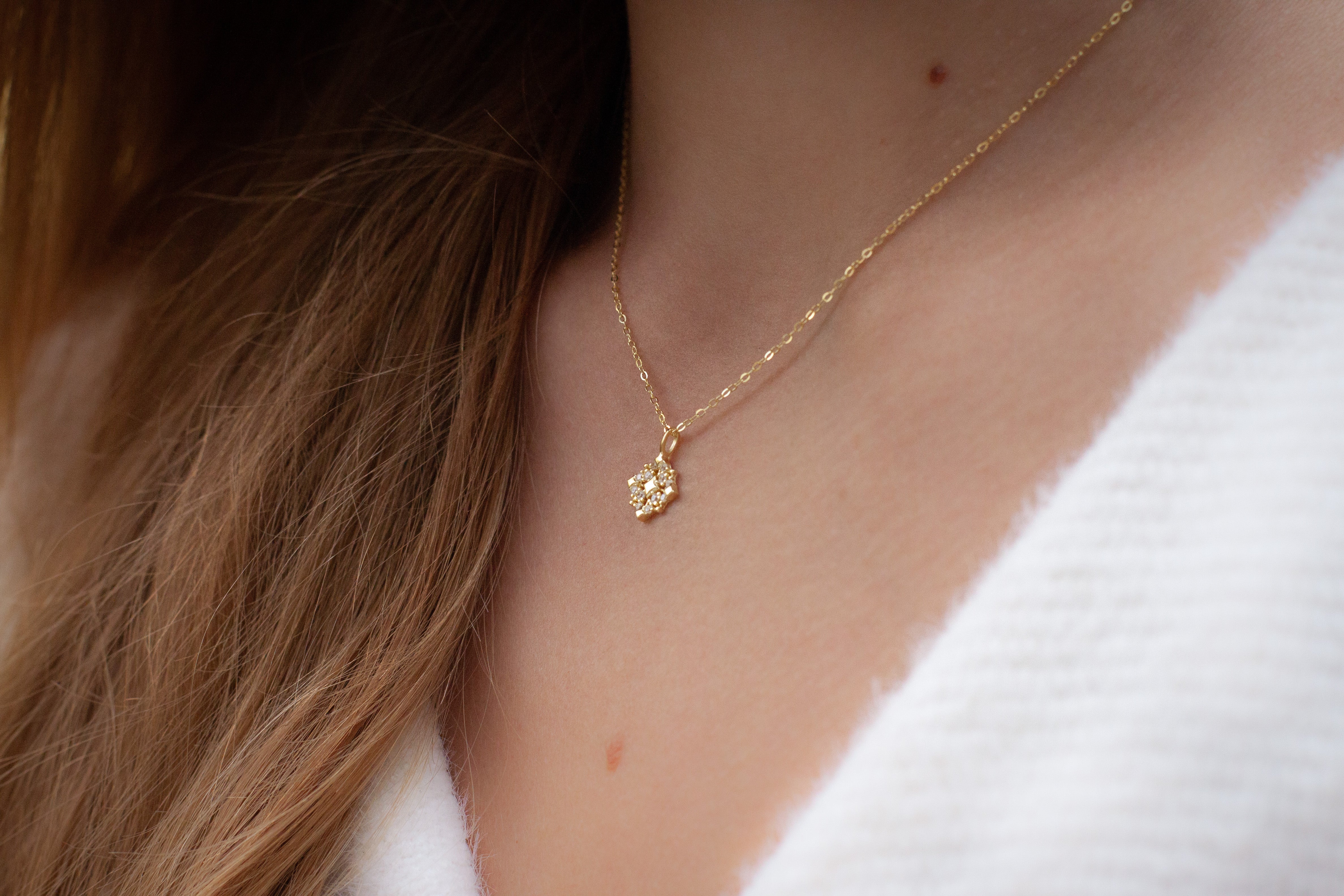 Dainty gold deals plated necklace