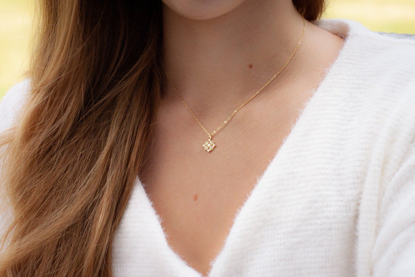 Dainty Vintage 14K Gold Plated Necklace