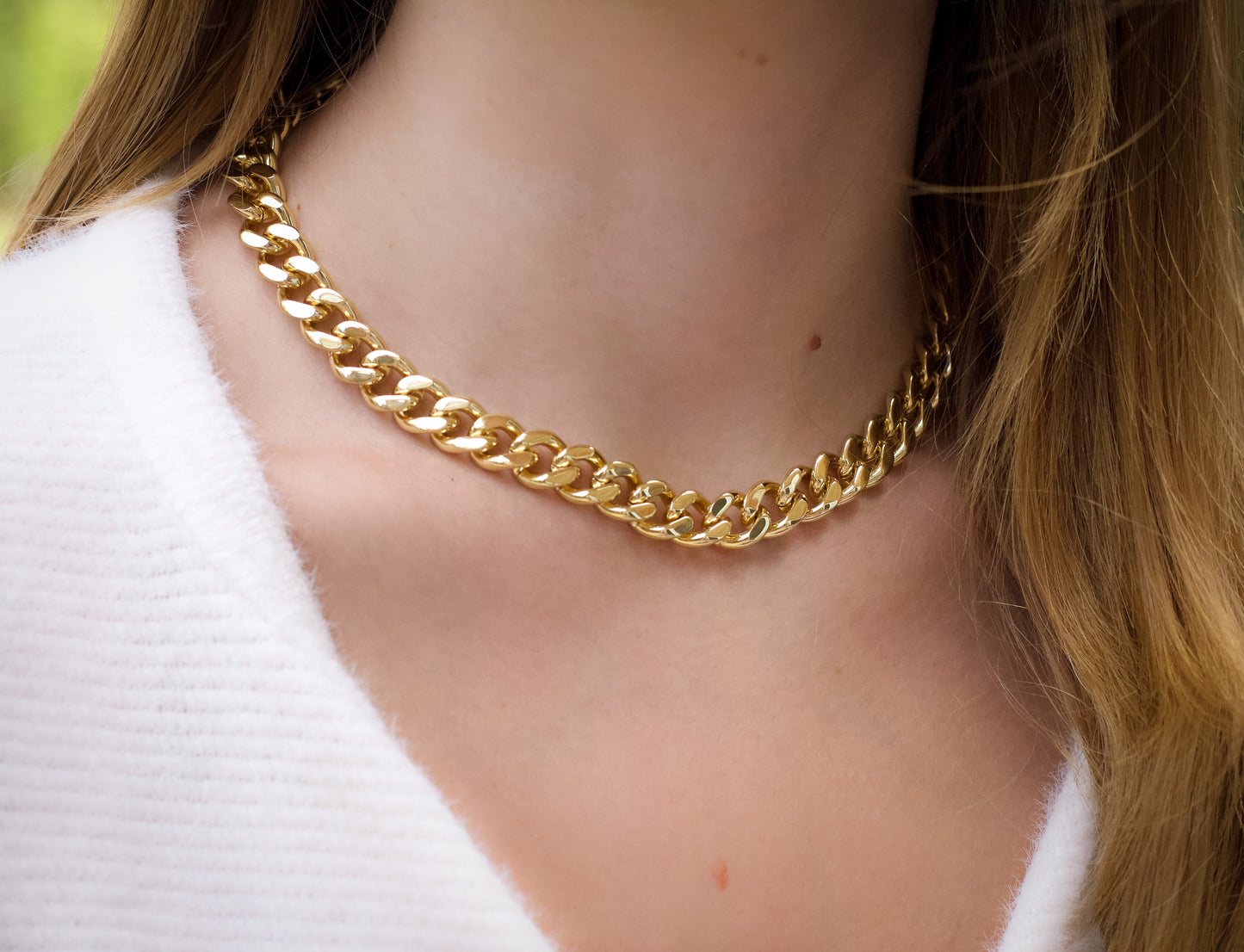 Gold Chunky Chain Necklace