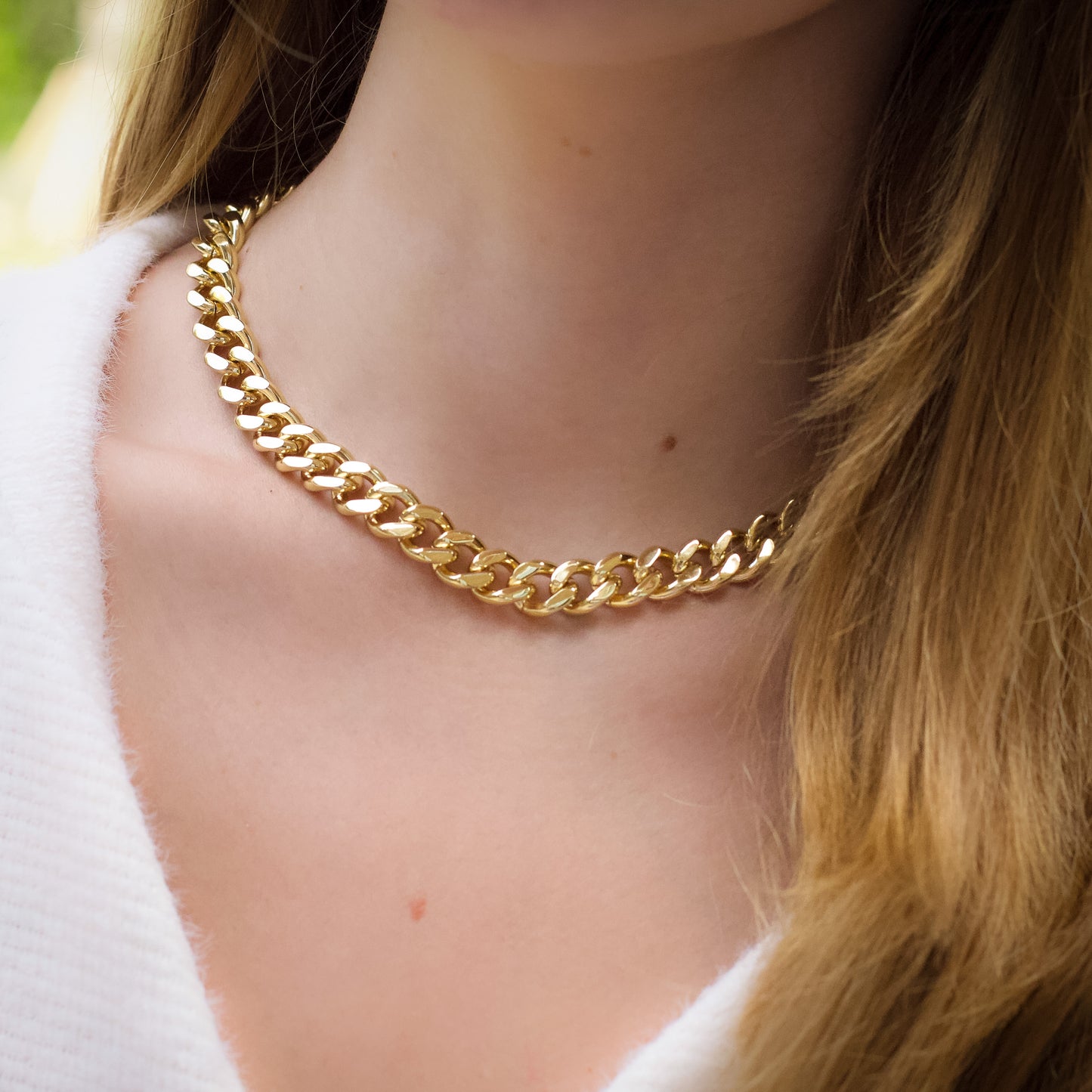 Gold Chunky Chain Necklace