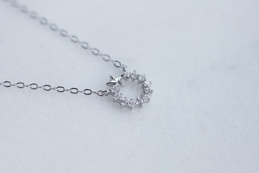 Hidden Star Necklace In Silver