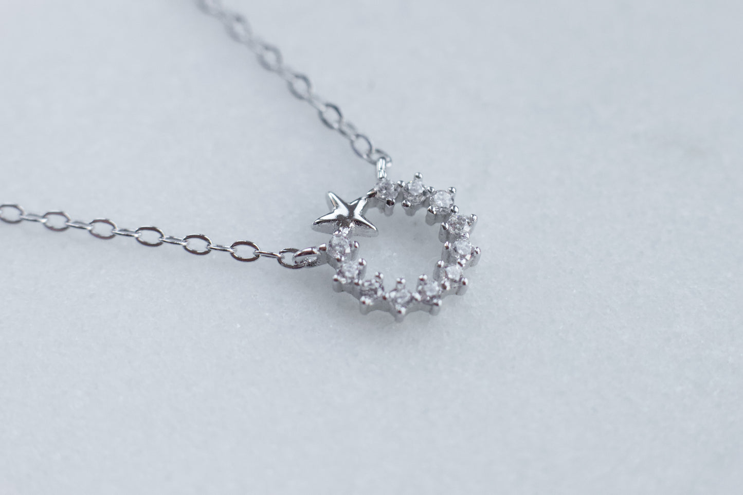 Hidden Star Necklace In Silver