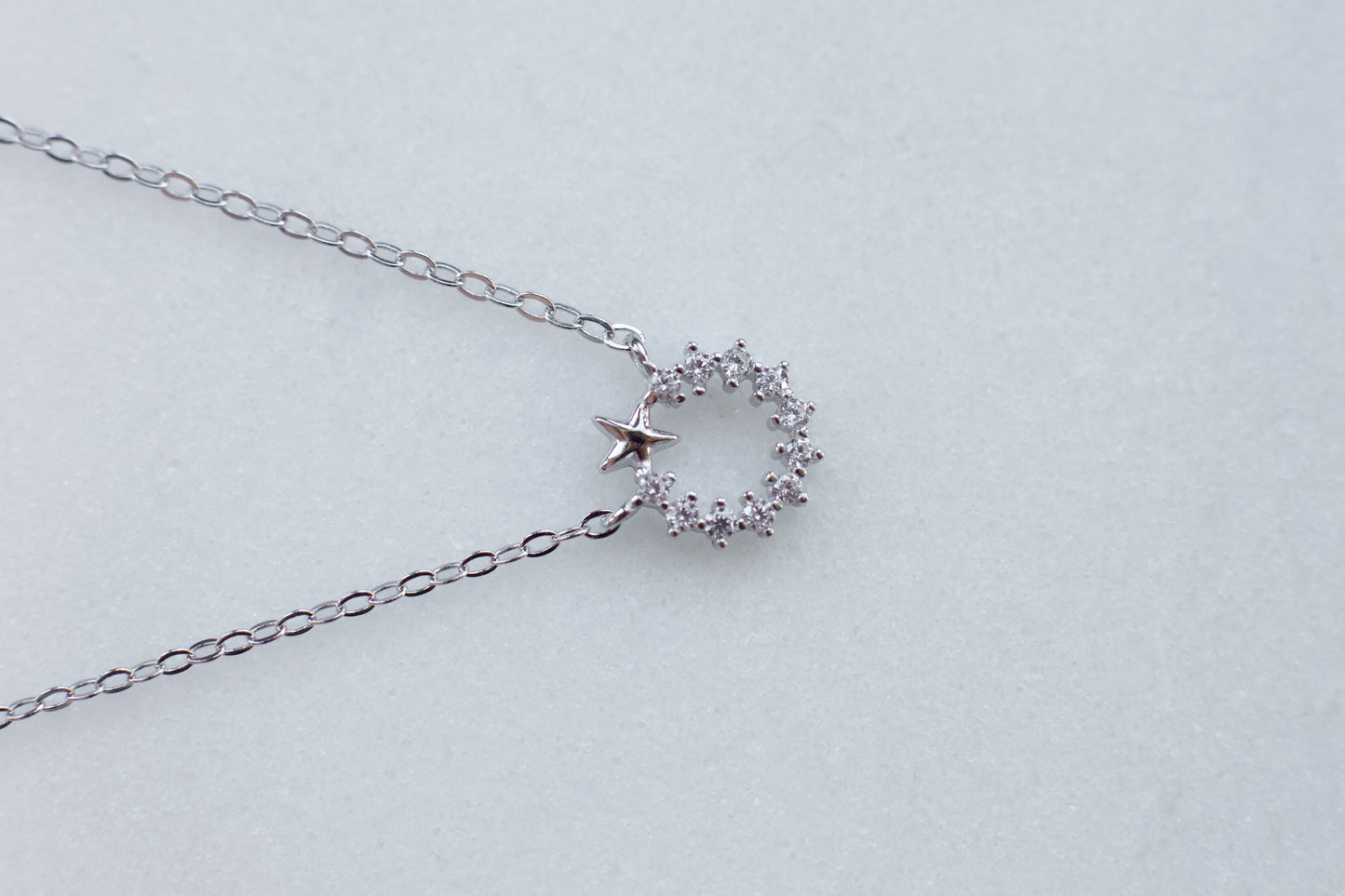 Hidden Star Necklace In Silver