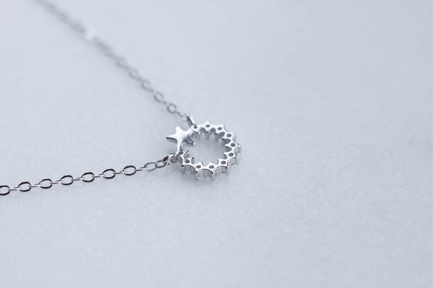 Hidden Star Necklace In Silver