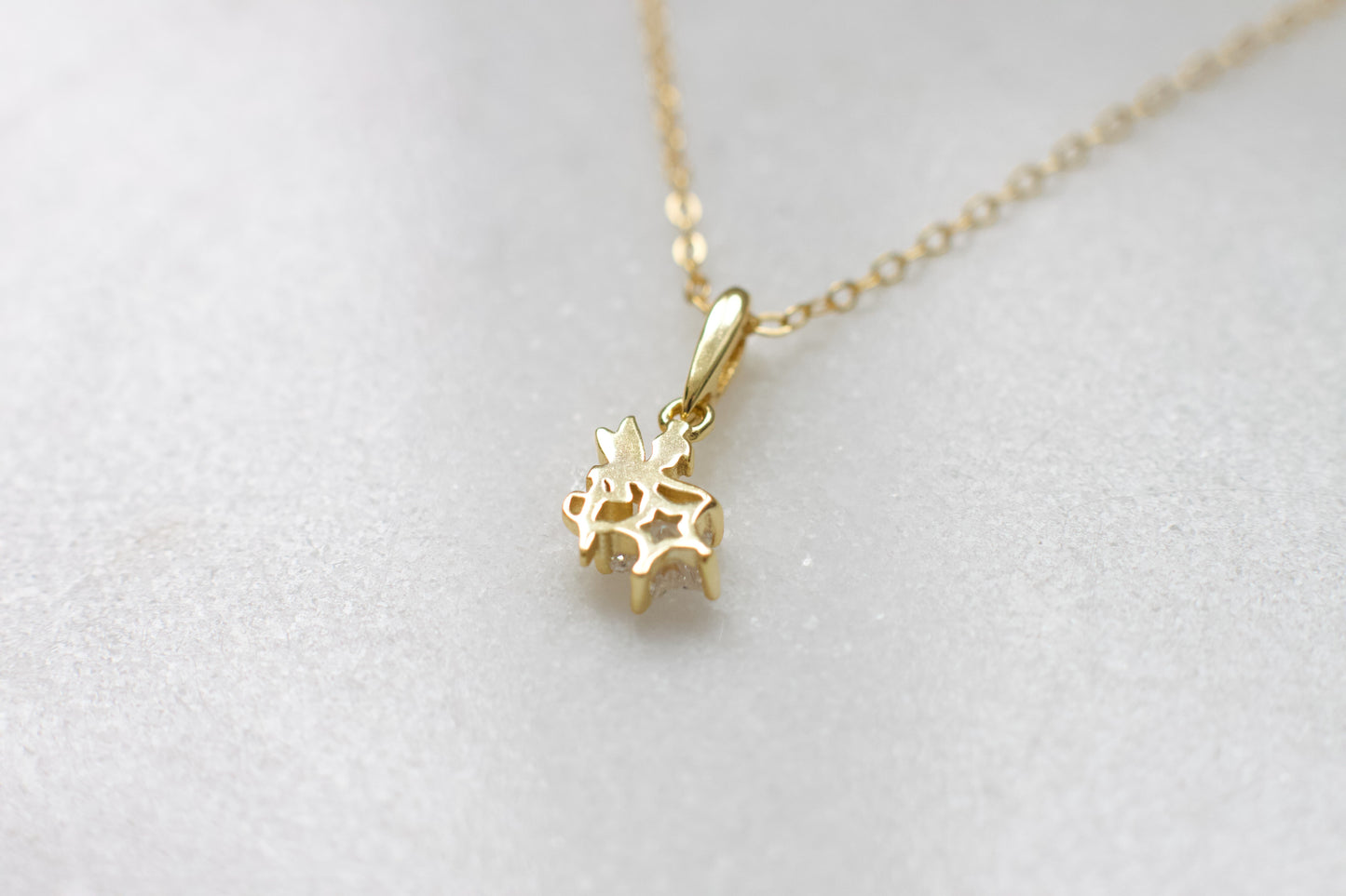 Tiny Fairy Pendant Necklace