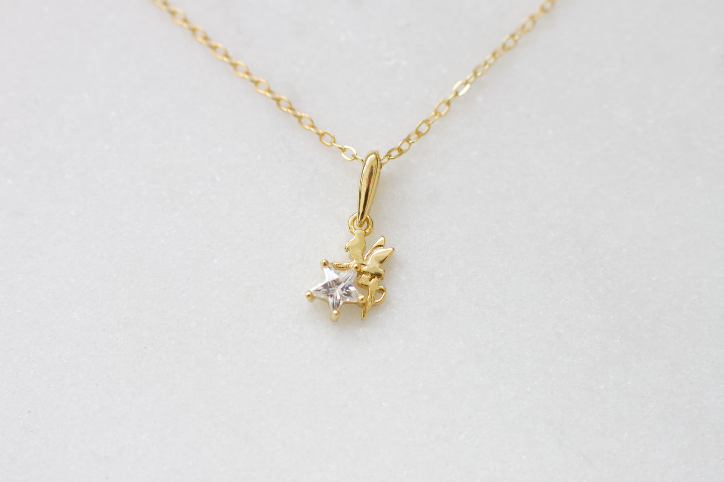 Tiny Fairy Pendant Necklace