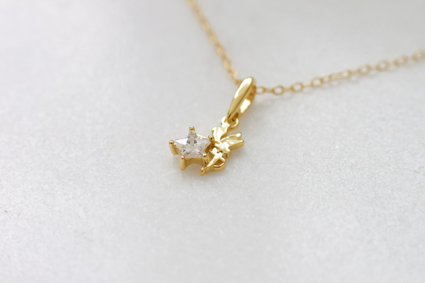 Tiny Fairy Pendant Necklace