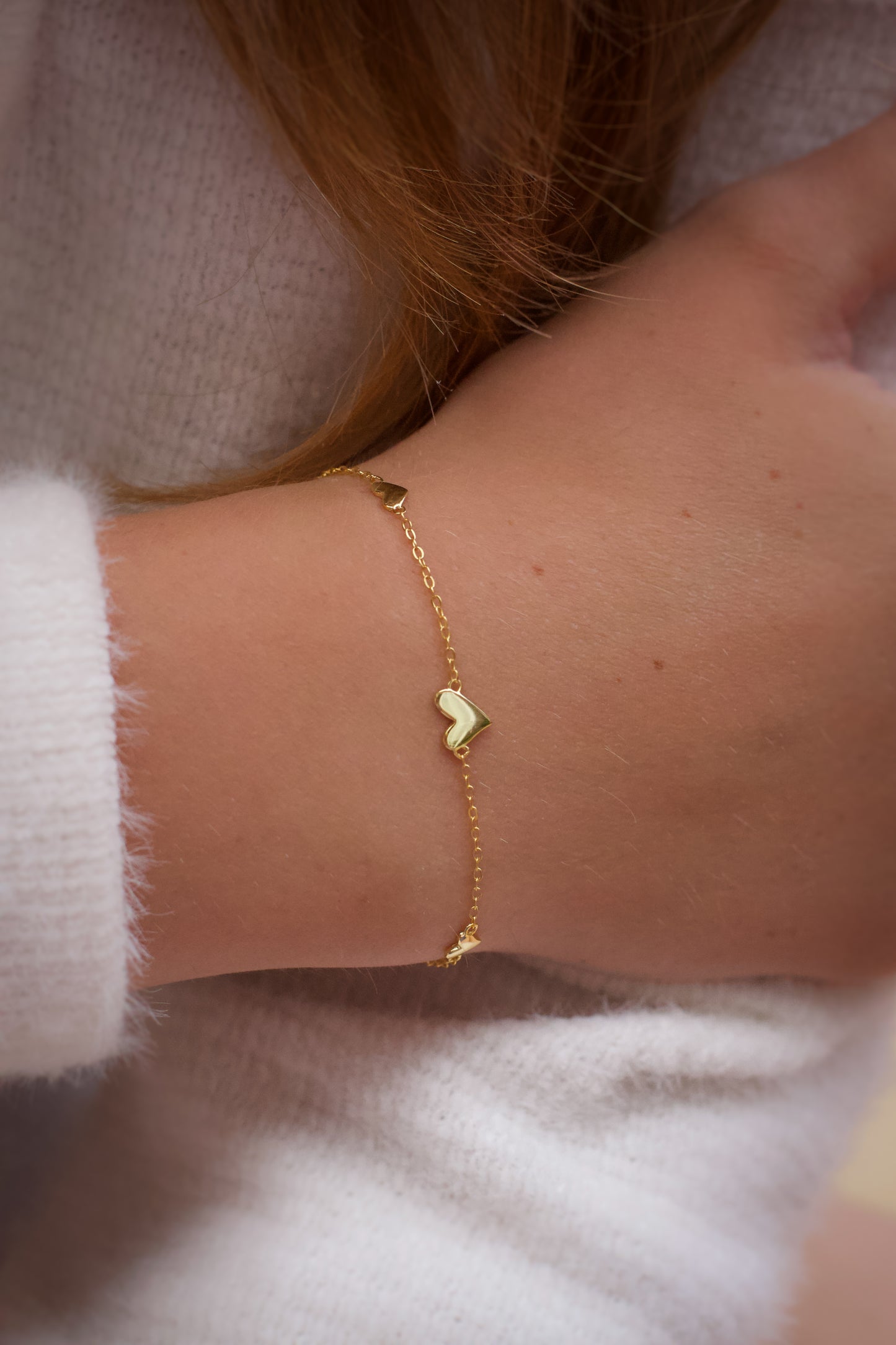 Sweet Hearts Gold Bracelet